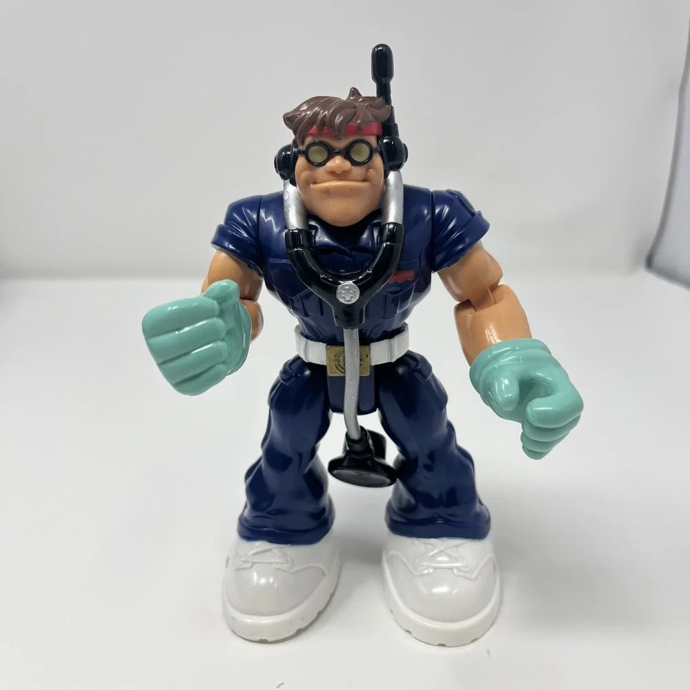 Perry Medic W/ Backpack Rescue Heroes Mattel 2000 7